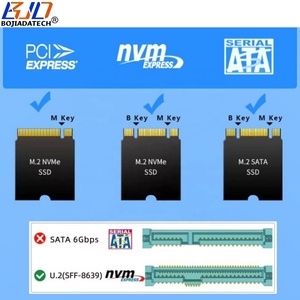 Tarjeta Adaptadora Nueva de Fábrica con Interfaz U.2 SFF-8639 a M.2 M-Key B-Key B+M para SSD <span class=keywords><strong>M2</strong></span> <span class=keywords><strong>PCIE</strong></span> <span class=keywords><strong>4.0</strong></span> <span class=keywords><strong>NVME</strong></span> y SATA de <span class=keywords><strong>2230</strong></span>, 2242, 2260 y 2280 - Product Image 4
