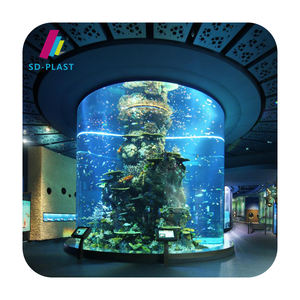 Cylindre acrylique personnalisé ultra transparent <span class=keywords><strong>Aquarium</strong></span> grand <span class=keywords><strong>aquarium</strong></span> écologique avec matière plastique - Product Image 2