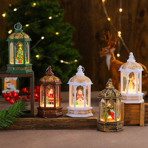Christmas water-filled snowflake hexagonal <b>lantern</b>, light-up night light, Christmas gift, <b>small</b> ornament, Christmas decoration - Product Image 2