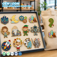 Broche personnalisée en émail dur avec motif de dessin animé, badge métallique à personnage mignon, broche à thème fantastique, objet de collection, cadeaux touristiques en gros