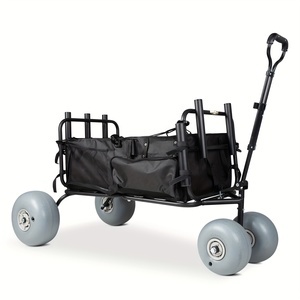 Xe đẩy bãi biển hạng nặng 400 pound với bánh xe bơm hơi lớn, hỗ trợ OEM tùy chỉnh - Product Image 3