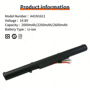 Batería para Portátil Lithium14.8V 48WH A41N1611 de Fábrica para Piezas de Portátil <span class=keywords><strong>ASUS</strong></span> GL553VD GL553VE o Batería para Portátil <span class=keywords><strong>ASUS</strong></span> - Product Image 2