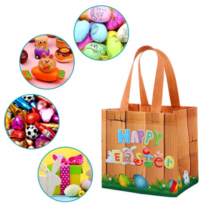 Bolsa de Compras Reutilizable de Tamaño Mediano con Asa de Cuerda Flexiloop, Diseño de Letras Impresas en Tela No Tejida, Marca SH, para Uso Diario - Product Image 6
