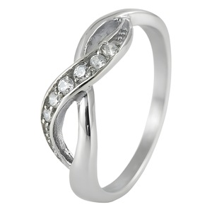 yunnique Silver Women's Fashion <b>Ring</b> With Diamond Channel Setting Geometric Design Gift Jewelry - Product Image 5