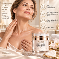 Crème raffermissante pour le cou et le décolleté au logo personnalisé PDRN Multi-Peptide Ectoin, pour un aspect plus ferme, une peau plus lisse et nourrissante
