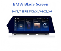 Reproductor de coche Android de 10.25 pulgadas estilo Blade para BMW Serie 3/4 F30 con pantalla dividida, navegación GPS, 4G LTE y DSP