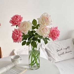 Rosa Artificial de Alta Calidad al por Mayor, Flor Individual Realista al Tacto para el Día de la Madre, Cumpleaños, Decoración del Hogar - Product Image 1