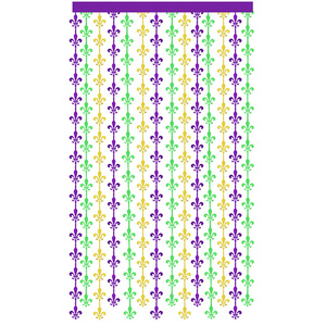 Décoration de fête, rideau de pluie irisée en PET, violet, vert, or, trois couleurs, fond à franges, utilisation intérieure, Nouvelle-<span class=keywords><strong>Orléans</strong></span> - Product Image 1