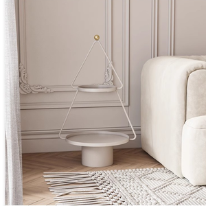 Modern Fashion Design <strong>Christmas</strong> <strong>Tree</strong> Shape 2 Tiers Green Storage Coffee <strong>Table</strong> Shelf Stand Living Room Furniture Home Office - Product Image 6