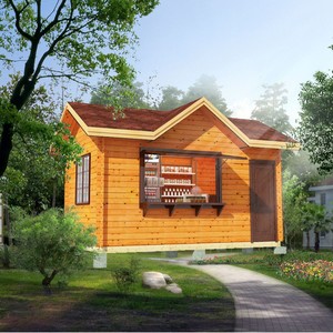 Pavillon en bois imperméable pour jardin, structure mobile en bois, kiosque de vente extérieur - Product Image 5