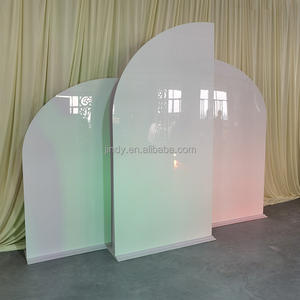 Neues Design Acryl-Ständer Hochzeitsblumenbogen Wellenförmiger Hochzeits-Hintergrund Bühnendekoration für Veranstaltungen und Feiern - Product Image 5