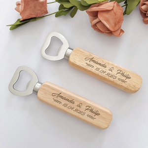 Regalos de Boda para Invitados, Recuerdos de Boda, Recuerdos Personalizados para Fiestas, Abridores de Botellas de Madera Grabados Personalizados, Artículos para Bodas - Product Image 1