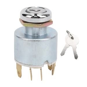 Commutateur de commande de cylindre de serrure d'allumage <span class=keywords><strong>12V</strong></span> avec <span class=keywords><strong>2</strong></span> clés ajustement universel pour Lucas SPB501 4 <span class=keywords><strong>positions</strong></span> - Product Image 1