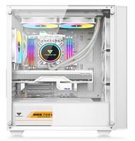 Casing komputer PC Gaming ATX USB3.0, casing komputer Tempered Glass desain kustom