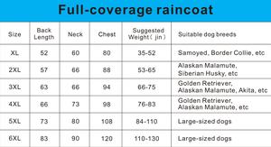 El mejor suéter reflectante impermeable, impermeable para perros amarillos, Husky Samoyedo <span class=keywords><strong>Border</strong></span> <span class=keywords><strong>Collie</strong></span>, Poncho de lluvia para perros azules - Product Image 6