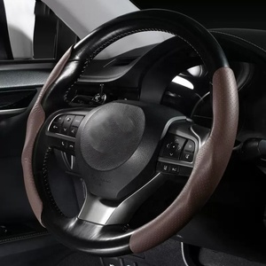 Cubierta para <span class=keywords><strong>volante</strong></span> de coche, accesorios de interior de gamuza para <span class=keywords><strong>peugeot</strong></span> 206, 207, <span class=keywords><strong>208</strong></span>, 301, 307, 308, 405, 504, 505, 508, 2008, 3008, novedad - Product Image 4