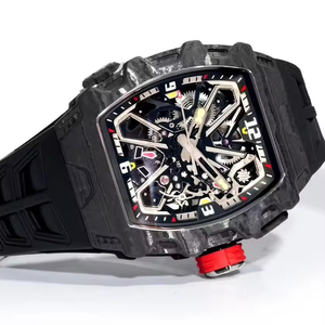 Tonneau Watch 35-03 Automatic Movement Carbon Fiber Mechanical High Quality Luxury Unisex Watch Water Resistant 3BAR - Product Image 2