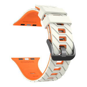 เหมาะสำหรับแอปเปิ้ลวอทช์สายนาฬิกาซิลิโคนแนวสปอร์ตผ้าทอลายทแยงรุ่น9876543210เป็นพิเศษ - Product Image 4