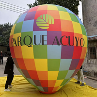 Ballon gonflable à thème de cirque avec éclairage LED, ballon gonflable à air chaud pour décoration suspendue sur scène