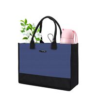 Vente en gros d'usine Grand sac à provisions en toile avec poignées pour femmes Sac à provisions de plage d'épicerie cadeau
