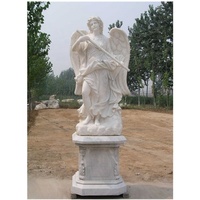 Grandes sculptures extérieures en marbre blanc, statue de fille sexuelle nue de jardin, statue de fille d'anime, statue de fille sexuelle nue érotique