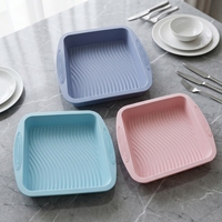 Moule à gâteau carré en silicone Mixwares, écologique, antiadhésif, résistant à la chaleur, pour gâteaux, brownies, cheesecakes, tartes, pains