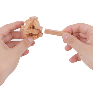 Hộp Giải Đố Đồ Chơi Trí Tuệ Bí Mật Bằng Gỗ Lắp Ráp Iq Cube <span class=keywords><strong>Brain</strong></span> 3D Giáo Dục Bằng Gỗ Luban Kongming Khóa Đồ Chơi - Product Image 5