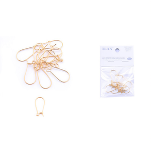 Ganci per orecchini in oro Ilan 0,7x33 mm per accessori per la creazione di gioielli - Product Image 3