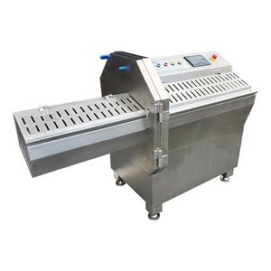 Trancheuse automatique de viande cuite, machine à trancher la viande commerciale, machine à découper la viande en acier inoxydable 304 pour le bœuf, le poulet, les saucisses - Product Image 2