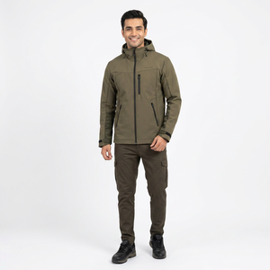 Veste Softshell imperméable pour sports de plein air, vente en gros d'usine, pour hommes, hiver, navigation en mer, randonnée en montagne, pêche, camping - Product Image 1