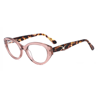 Lunettes optiques œil-de-chat vintage pour femme, faites à la main en acétate, de haute qualité, solides et élégantes, avec charnière à ressort, modèle 6660A