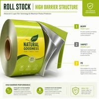BOPP VMPET PE zachte, food grade, hoog-barrière bedrukte rolfolie voor gepofte snack pillow bags VFFS verpakkingslijn chips aardappelsticks