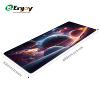 Tapis de souris en tissu de conception de l'espace abstrait rectangulaire tapis antidérapant résistant aux taches lisse imperméable pour tapis de bureau de jeu de bureau