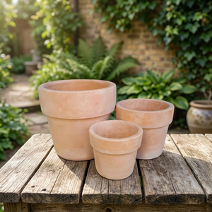 Ventes en gros de jardinières d'extérieur de style terre cuite, design rond pour la décoration de la maison et du jardin, projets de patio et de paysage. - Product Image 3