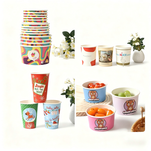 Cucharas Desechables de Papel Biodegradables de Alta Calidad para Postre, Cucharas Mini para Helado y Gelato de 6oz 8oz 10oz 12oz - Product Image 4