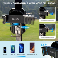Zéro tarif USA entrepôt livraison gratuite chariot de Golf magnétique support de montage de téléphone 360 rotatif pour pare-brise de tableau de bord