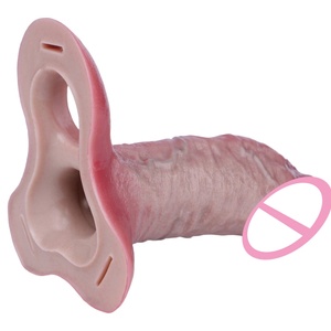 ORALSX Funda para Pene con Anillo, Funda Abierta para Pene, Alargador de Pene Masculino, Retrasador de Eyaculación, Juguetes Sexuales para Parejas - Product Image 2