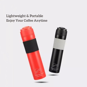Cafetière à piston manuelle portable Kingze 350 ml, anti-fuite, sans BPA, écologique, pour les trajets quotidiens et le camping - Product Image 4