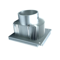 Radiateur à ailettes larges en cuivre pur, plaque de cuivre avec dissipateur de chaleur