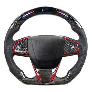 Volante Deportivo de Lujo TDD en Cuero y Fibra de Carbono con LED para Accord 10ª Gen. 2021-2024, Personalizado y Original - Product Image 1