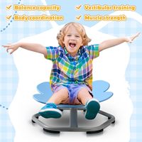 Juguetes de Actividad Giratorios para Niños Pequeños, Silla Giratoria Sensorial para Niños, Silla Giratoria de Entrenamiento para Niños con Autismo