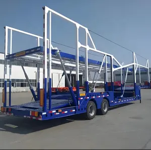 Popular Style 2/3 Axles Double Deck Hydraulic Lifting Auto Vehicle Suv Car Carrier Truck Semi Tariler