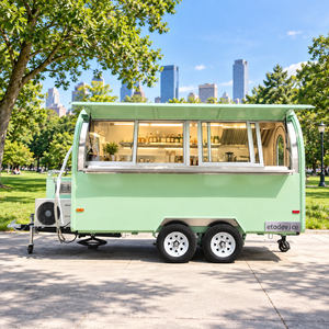 Etodevice 11.5ft Vintage Mobile Food Truck <b>Used</b> Churros Cart with Cheap Aluminum <b>Trailer</b> <b>for</b> USA <b>for</b> Candy Application - Product Image 1