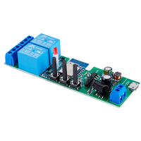 Module de relais WiFi intelligent 2 canaux USB 5V DC 7-32V 220V avec télécommande sans fil 433MHZ pour maison connectée, contrôle via application Tuya