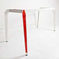 QINGSHUAI QS-110 – Piétement de bureau commercial moderne extensible sur mesure avec pieds en aluminium, poutre transversale en acier de 1,2 mm, revêtement poudré