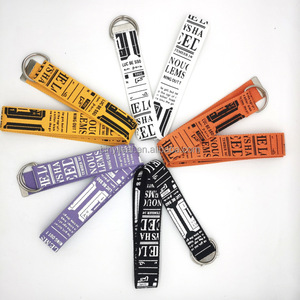 Correa de lona de nailon serigrafiada de seda con logotipo personalizado a la moda al por mayor, cinturón de cintura para hombre con doble anilla en D, hebilla de Metal - Product Image 3