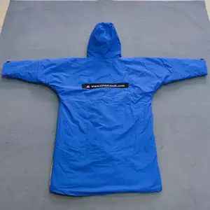 Custom Logo Long Sleeve Changing Robe Drying Robe Waterproof Surfing Hooded Poncho Coat Dry Changing Robe