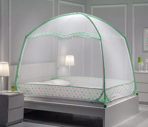Moustiquaire et baldaquin pliable autoportant en X 100 % polyester pour adulte, installation gratuite, utilisation domestique estivale - Product Image 1