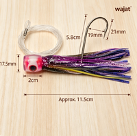 Leurre souple en forme de tentacule de calmar pour la pêche à la traîne en mer, leurre artificiel bionique en forme de pieuvre pour bateau avec ligne de pêche