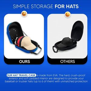 EVA <b>Hat</b> Carrier Case for Travel <b>Hat</b> Organizer Storage Baseball <b>Hat</b> <b>Box</b> Bag - Product Image 3